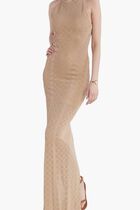 Belle Logo Sl Long Dress Swtr