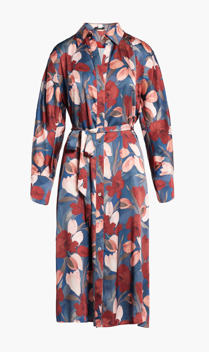 NOUVEAU MAGNOLIA BELTED SHIRTDRESS