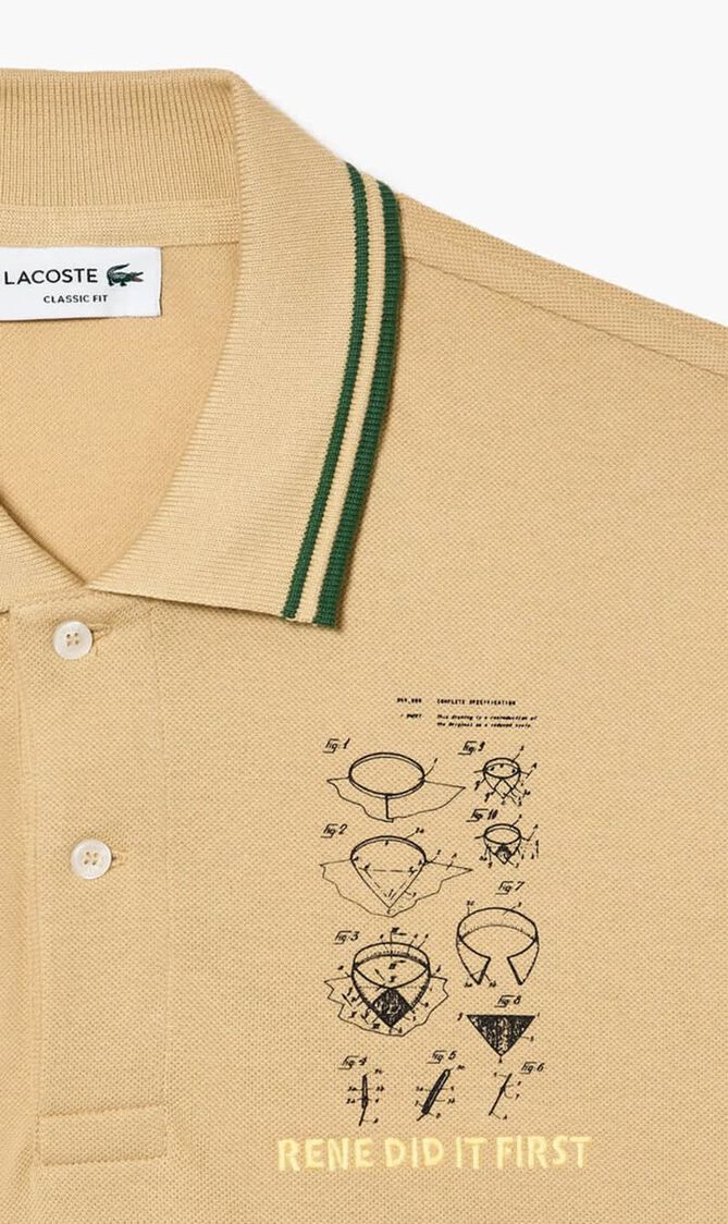 Embroidered Patent Cotton Polo Shirt