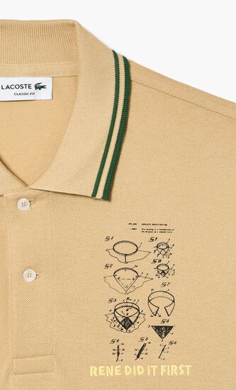 Embroidered Patent Cotton Polo Shirt