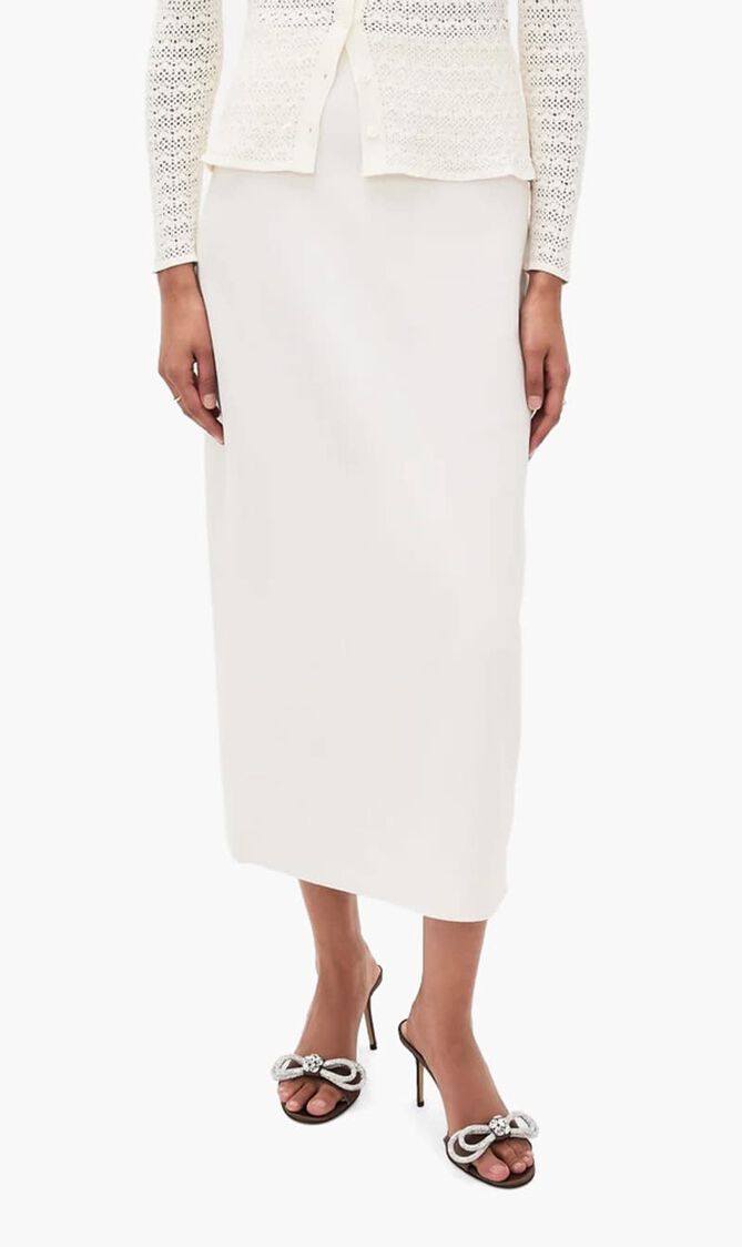 DOUBLE BOW BROWN SATIN ROUND TOE MULES(85MM)