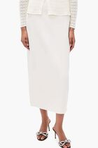 DOUBLE BOW BROWN SATIN ROUND TOE MULES(85MM)