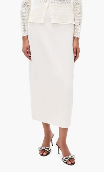 DOUBLE BOW BROWN SATIN ROUND TOE MULES(85MM)