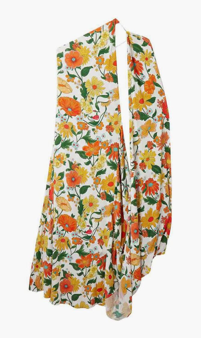 Cape Colorful Dress