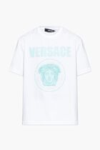 T SHIRT COMPACT COTTON JERSEY FABRIC MEDUSA ROCK PRINT