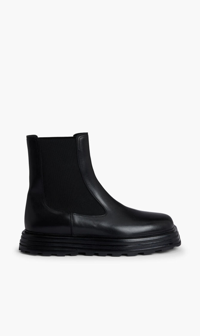 ANKLE BOOT SEMI-SHINY CALF LEATHER
