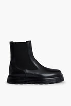ANKLE BOOT SEMI-SHINY CALF LEATHER