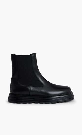 ANKLE BOOT SEMI-SHINY CALF LEATHER