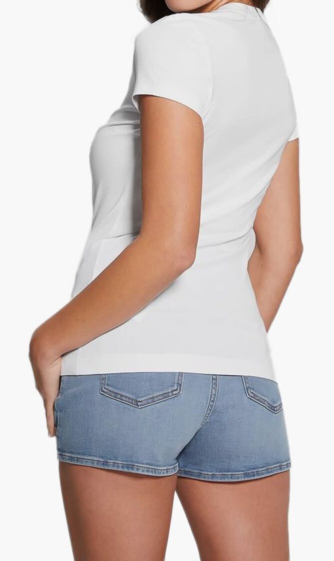 Rhinestones Front Logo T Shirt