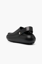Slingback Flat Leather Clogs