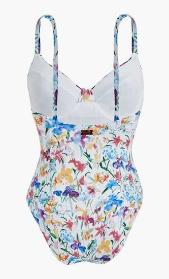Happy Flowers Underwire One Piece Swimsuit