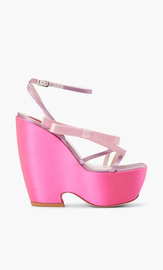 CHOC BOW WEDGE SANDAL 140