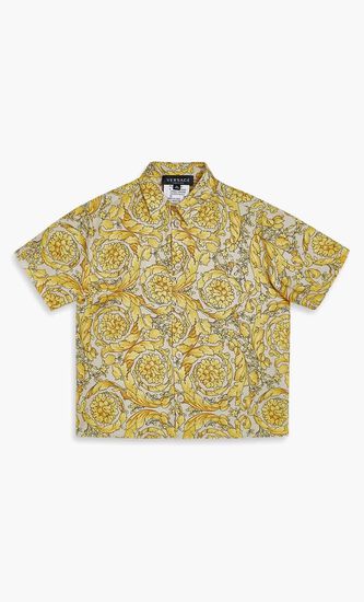 Barocco Print Silk Shirt