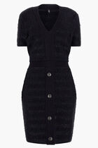 Marciano Boucle Mini Sweater Dress