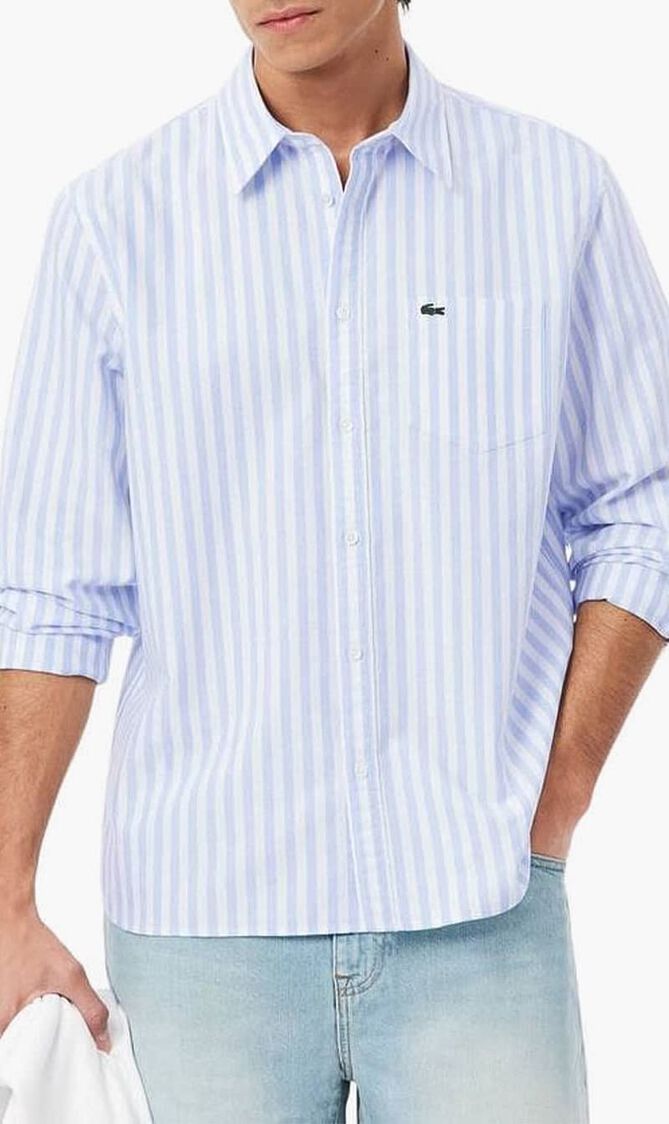 Regular Fit Striped Oxford Cotton Shirt