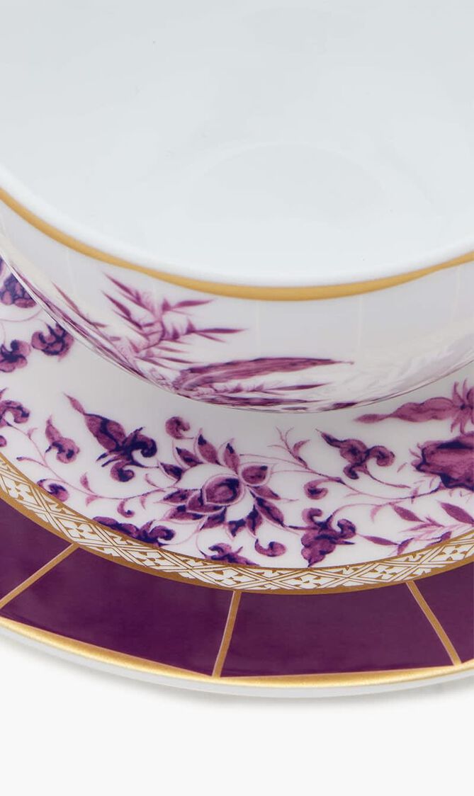 Tea Cup & Saucer Pink Set Of 2