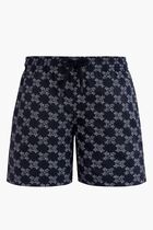 Turtle Monogram Stretch Swim Shorts