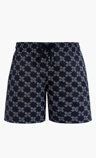 Turtle Monogram Stretch Swim Shorts