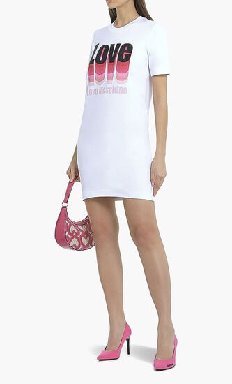 Love Logo Print Dresss