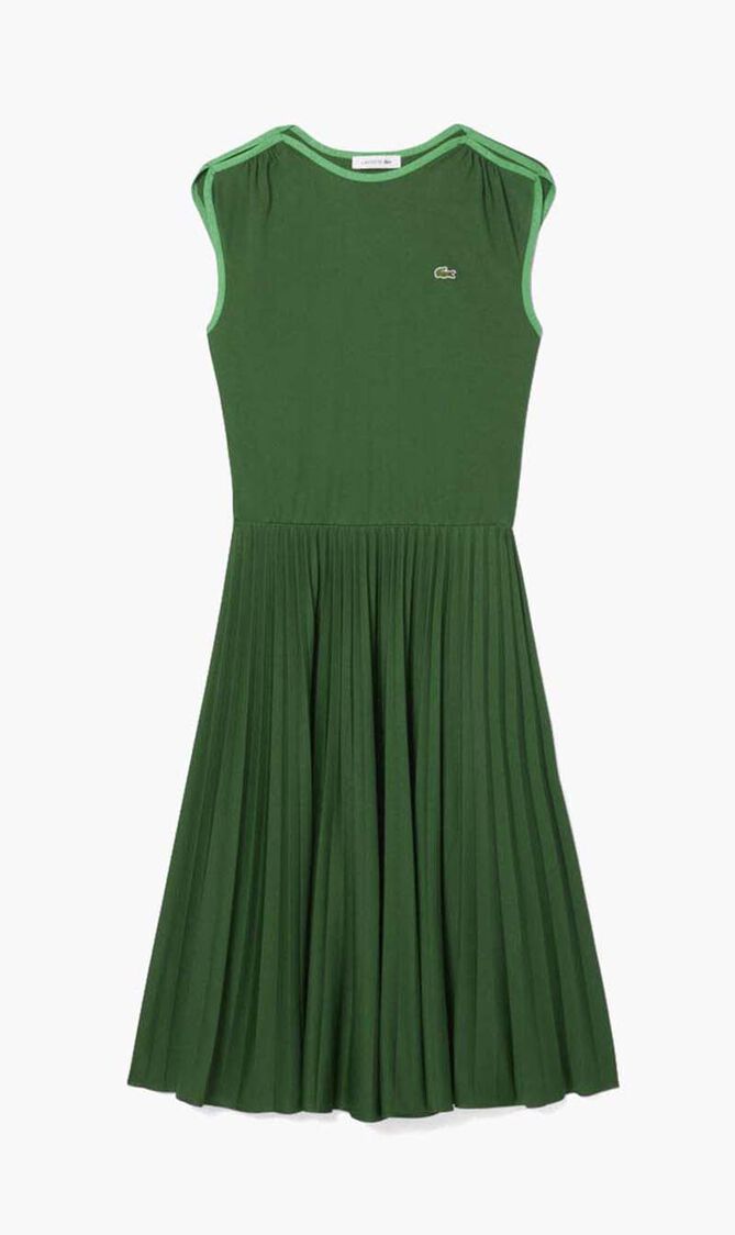 Sleeveless Pleated Dress