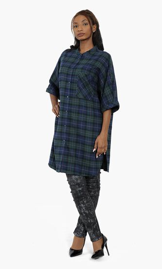 Plaid Tunic Top