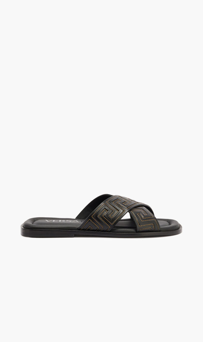 SANDALS XOVER GRECA STRAP LTHR