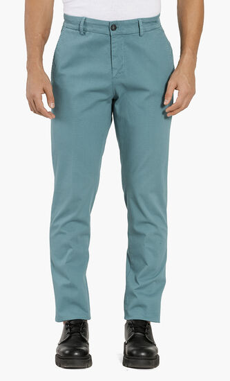 Textured Cotton-Blend Trouser