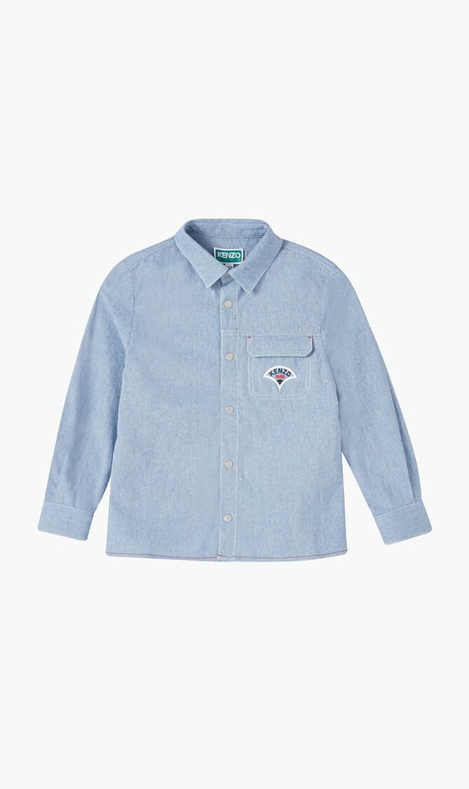 Seigaiha Logo Print Shirt