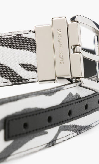 Zebra Jacquard Reversible Belt