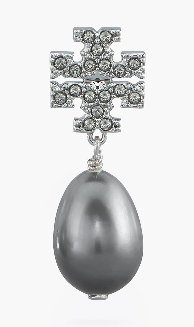 KIRA PAVE PEARL DROP EARRING