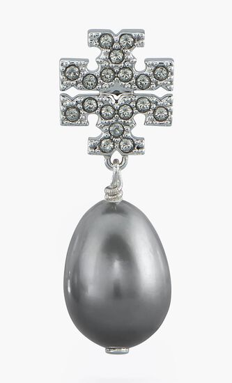 Kira Pavé Pearl Drop Earrings