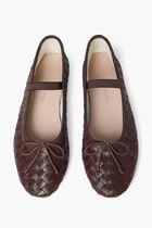 Loeffler Randall Leonie Espresso Woven Ballet Flat