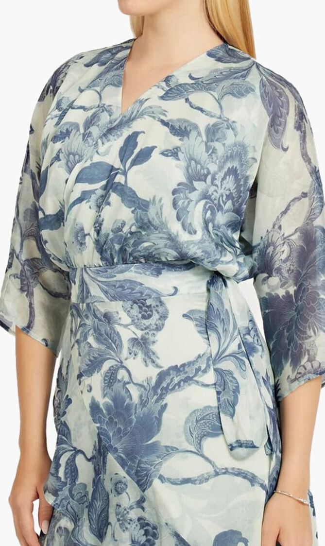 3 QTR SLV ENSLEY WRAP DRESS