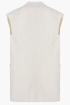 SLEEVELESS WRAP JACKET