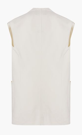SLEEVELESS WRAP JACKET