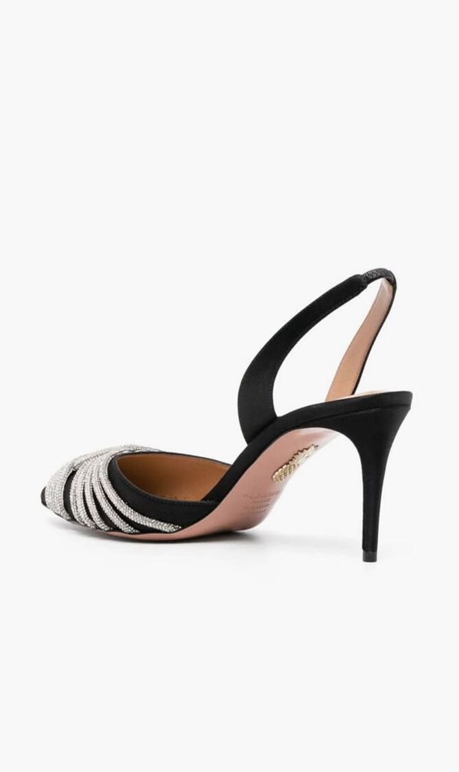 Gatsby Sling Satin Heels