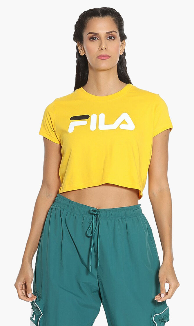 Buy FILA Eden Solid Crop Top for AED 35.00 The Deal Outlet