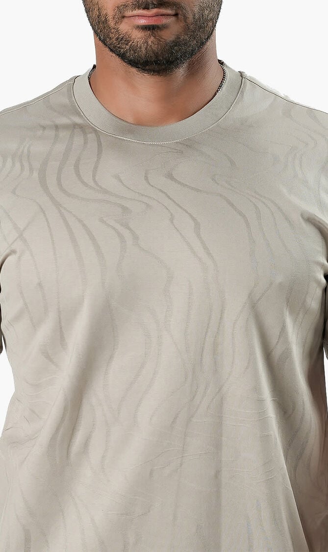 ANGELO KAHELERCERIZED TSHIRT BEIGE VM 7014