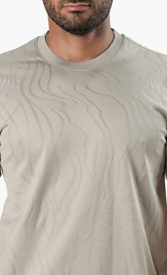 ANGELO KAHELERCERIZED TSHIRT BEIGE VM 7014
