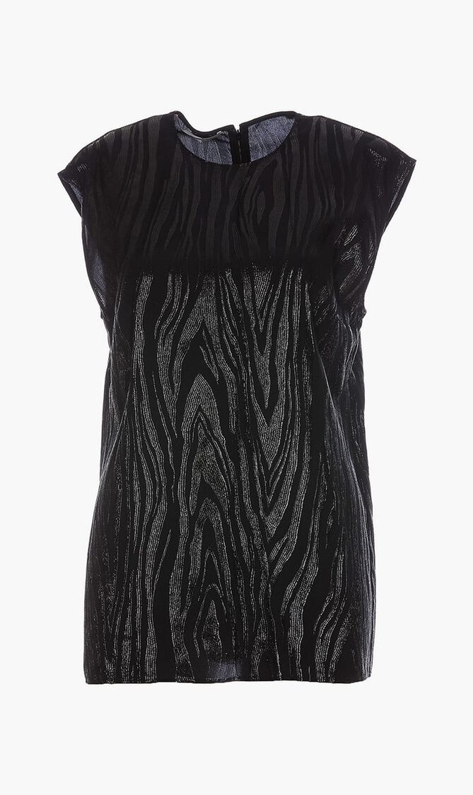 WOODGRAIN LUREX TOP