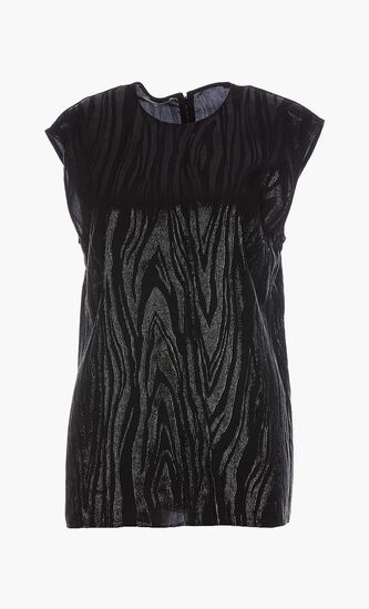 WOODGRAIN LUREX TOP