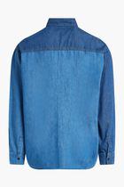 Colorblock Denim Shirt