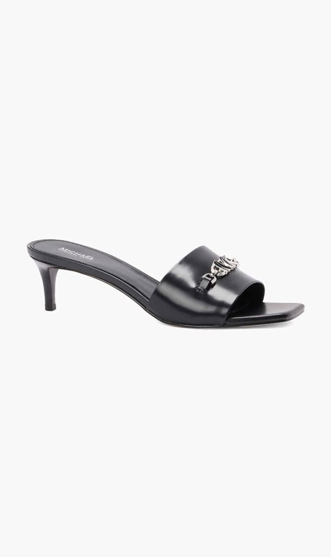 Rebecca Leather Kitten Heel Sandal