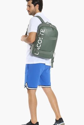 Square Logo and Strap Backpack