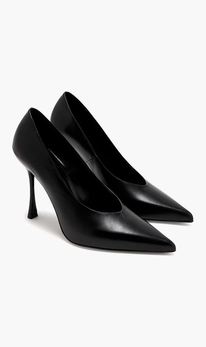 KISS PUMP BLACK LEATHER