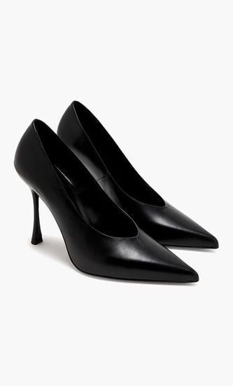 KISS PUMP BLACK LEATHER
