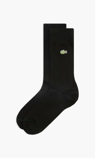 Embroidered Crocodile Cotton Blend Socks