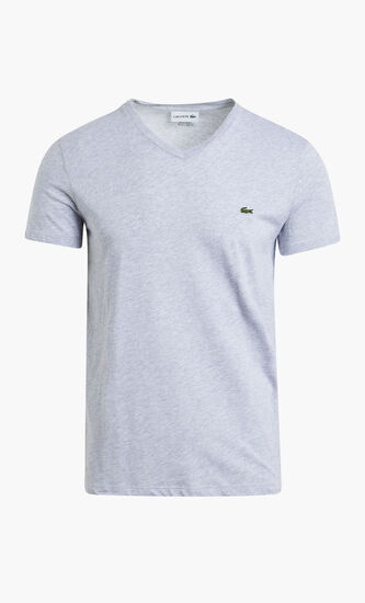 Lightweight Cotton Pima V Neck T-shirt