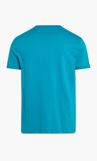 TSHIRT RN SS SOLID FLOCK LOGO