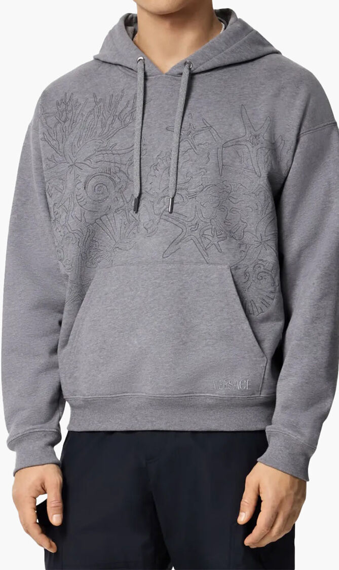 Barocco Sea Embroidered Hoodie